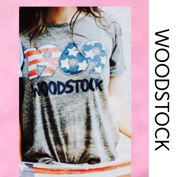 WOODSTOCK 1969 Faded Tee Shirt Medium - Picture 2 of 5